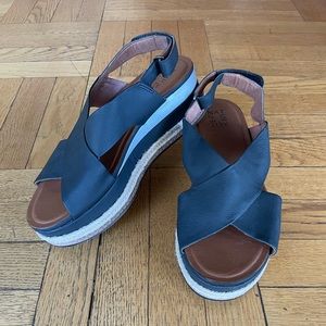 Naturalizer Oak Wedges - Black, Silver & Espadrille